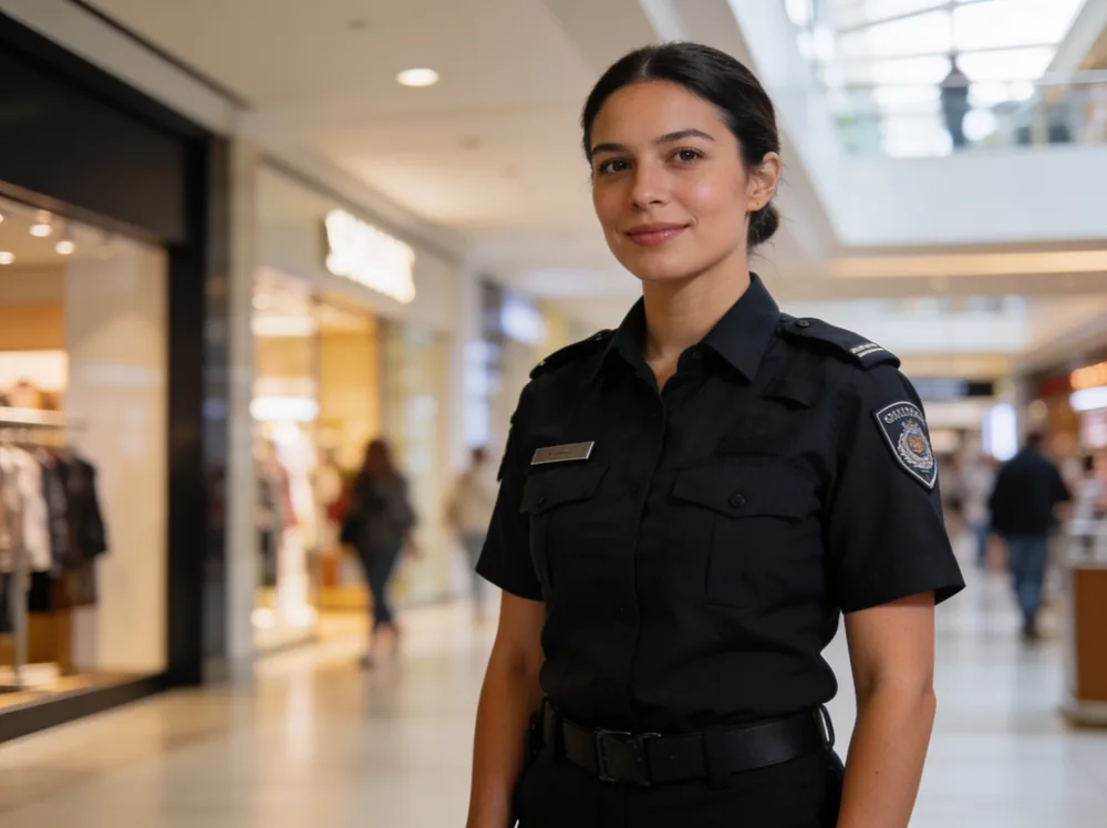 Licensed SCM security guard protecting a Melbourne retail site
